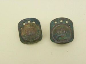 Pair WW1 German Tunic Belt  Hooks.