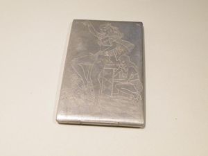 WW2 North Africa POW Aluminium Cigarette Case.