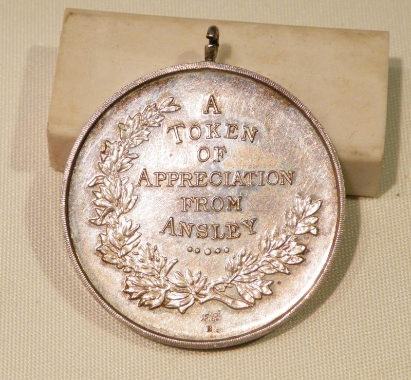 WW1 Souvenir Medal to the Serving Men of Ansley Warwickshire. — image 2