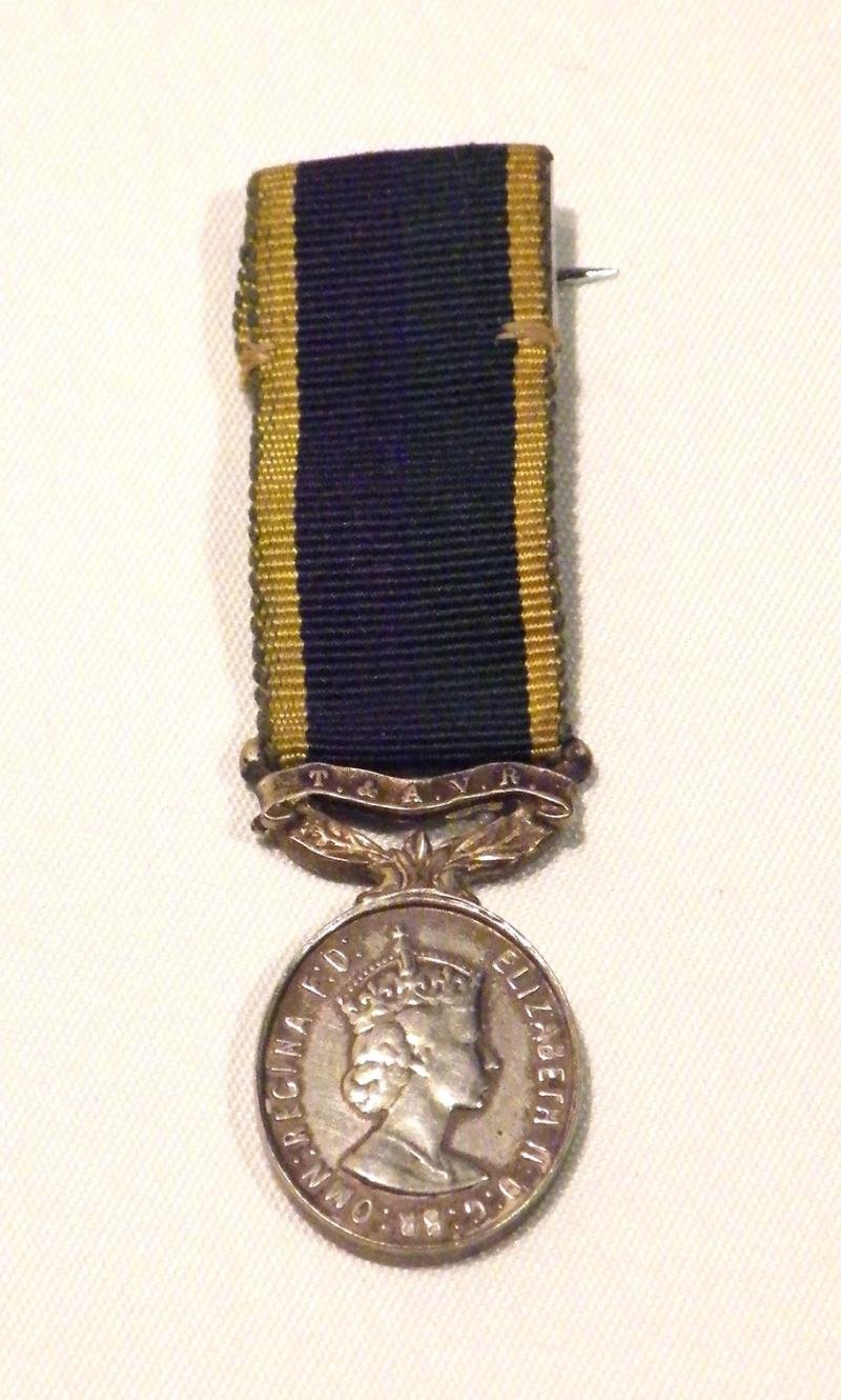 QEII Era Territorial and Army Volunteer Reserve Miniature Medal