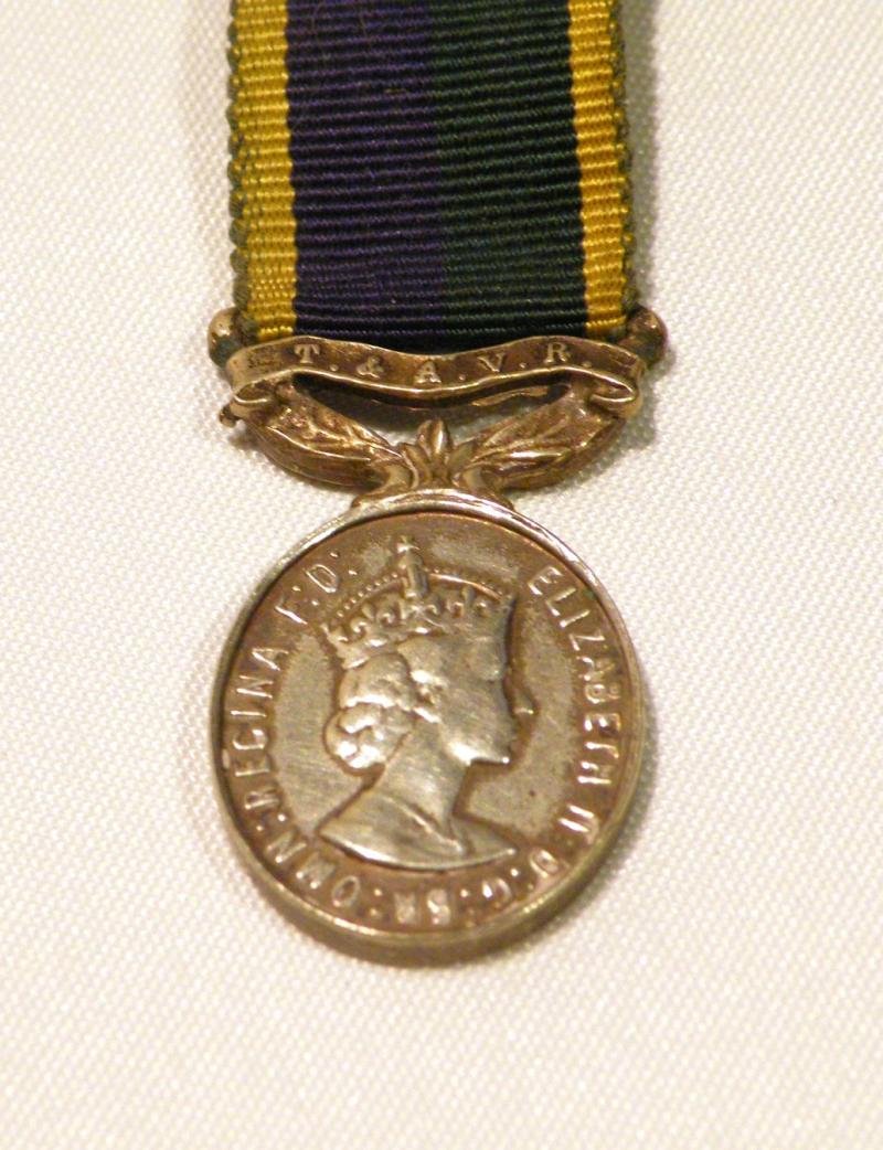 QEII Era Territorial and Army Volunteer Reserve Miniature Medal — image 2