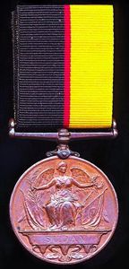 Sudan Medal 1896-98. Bronze issue (Syce. Dukhai. 1st Bo: Lancers.)