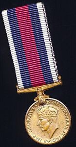 British India: Indian Police Medal. GVI issue. 'For Distinguished Conduct' (circa 1937-1947)