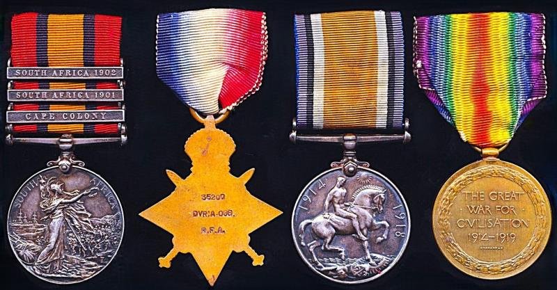 A campaign medal group of 4 to a former Lovat Scout and later 'Old Contemptible' who served in the South African War & Great War: Driver Alexander Ogg, 4th Division Ammunition Column, Royal Field Artillery late Lovat Scouts — image 3