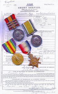 A campaign medal group of 4 to a former Lovat Scout and later 'Old Contemptible' who served in the South African War & Great War: Driver Alexander Ogg, 4th Division Ammunition Column, Royal Field Artillery late Lovat Scouts