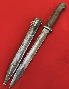 German 84/98 Saw Back Bayonet