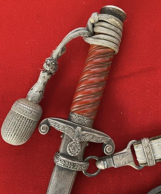 Full rig WKC army dagger with slant grip.
