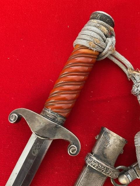 Full rig WKC army dagger with slant grip.