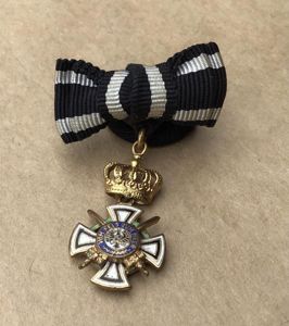 Prussia, Kingdom. A Royal House Order of Hohenzollern, Military Division Knight's Cross Miniature