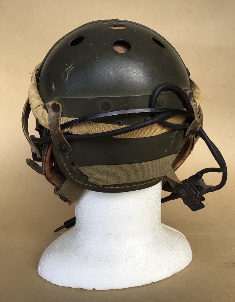 US WW2 Armoured Corps Tankers Crash Helmet and Goggles — image 5