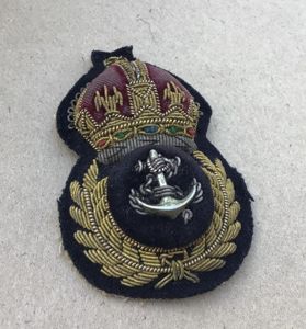 WW2 Royal Navy Cap Badge for Chief Petty Officer