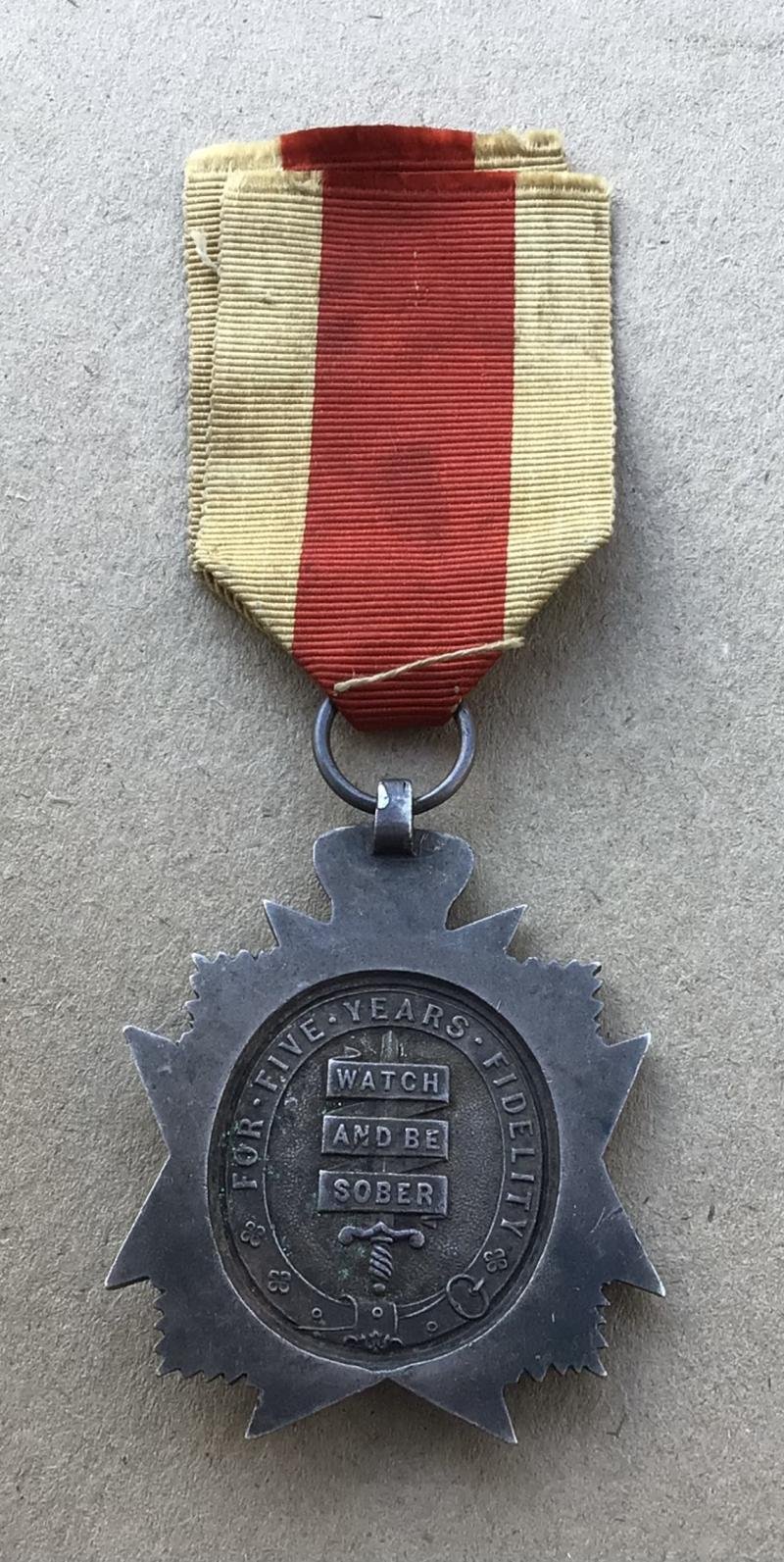 Victorian Period British Army in India Temperance Medals — image 3