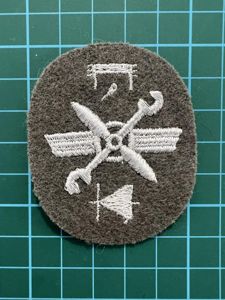 East German Air Force 'Aviation Technical Supply' specialist qualification sleeve patch