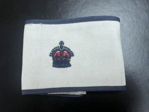 Canadian Naval Patrol Brassard worn by Dutymen, Boatswains and Regulators, circa 1945 - 1955.