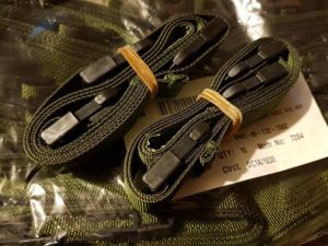 British Army DPM Yoke Side Pouch Straps x2 OG IRR (day sack plce webbing)
