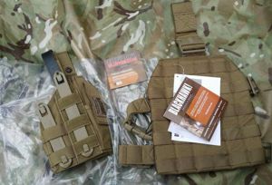 New British Army BLACKHAWK Pistol Holster Drop Leg Molle Desert Tan UKSF SFSG