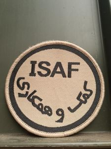 British Army NATO ISAF Velcro Backed Patch