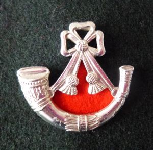 The Light Infantry Regimental cap-badge.