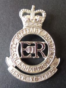 Royal Military Academy Sandhurst Staybrite Cap-badge.