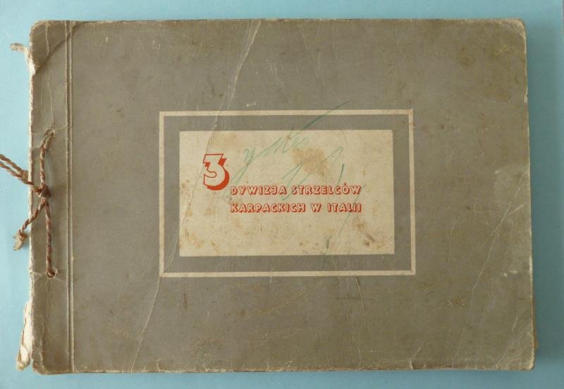 Book ; Original 1945 edition of '3 Dywizja Strzelców Karpackich w Italii' (3rd Carpathian Rifle Division in Italy)