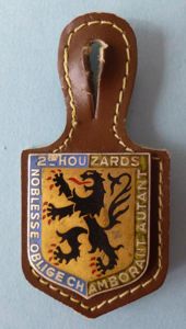 France : Army 2nd Hussars Regiment (2eme Houzards) Formation Badge.