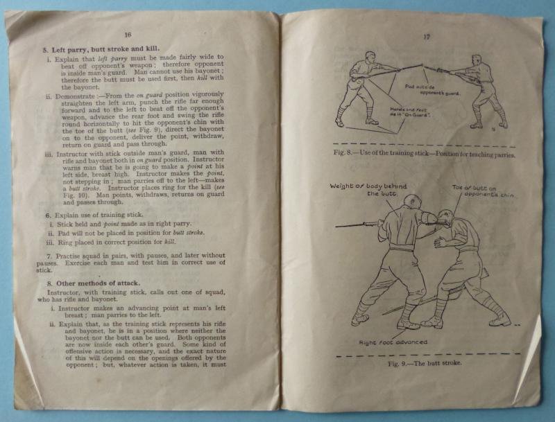 British WW2 Bayonet Training Pamphlet 1937.