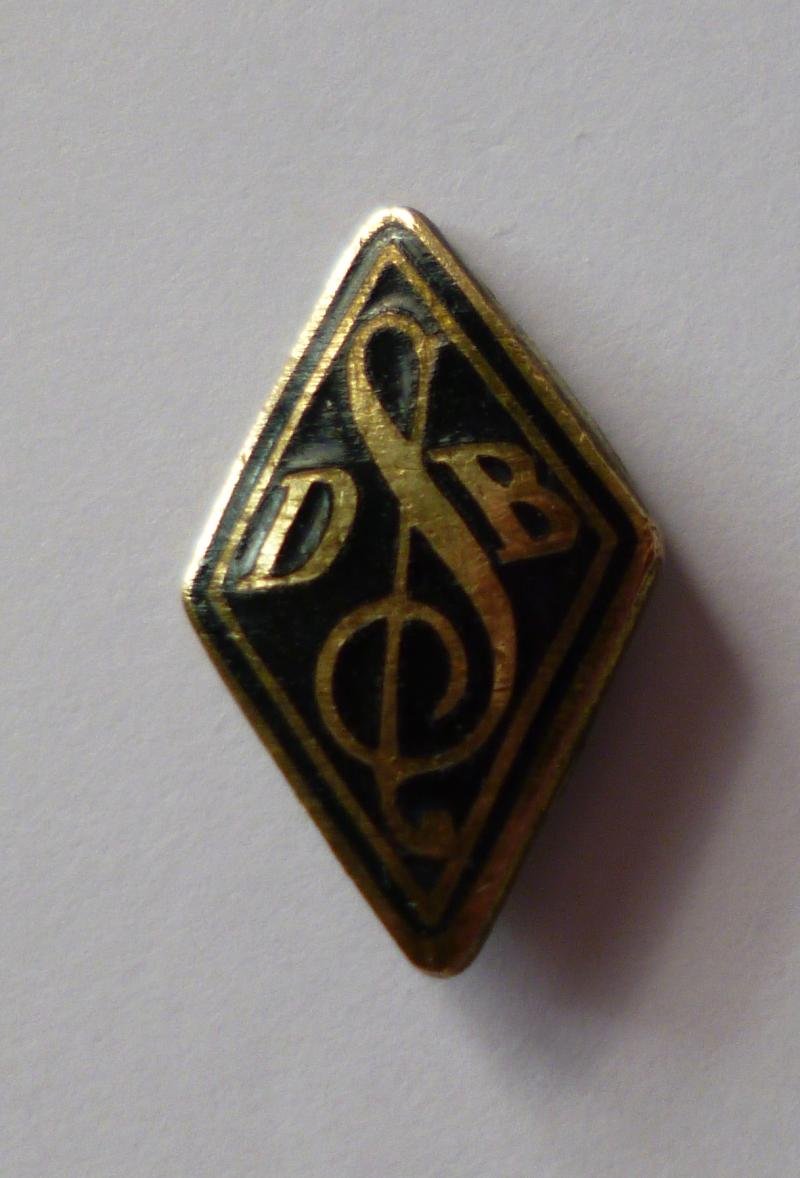 Third Reich : Deutscher Sängerbund (DSB) Members Stick-pin Lapel-badge.