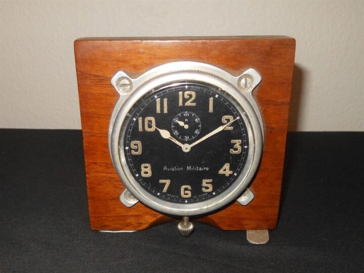 WW1 French Armée de l'Air – AIRCRAFT COCKPIT CLOCK – Nieuport Caudron SPAD RARE — image 2