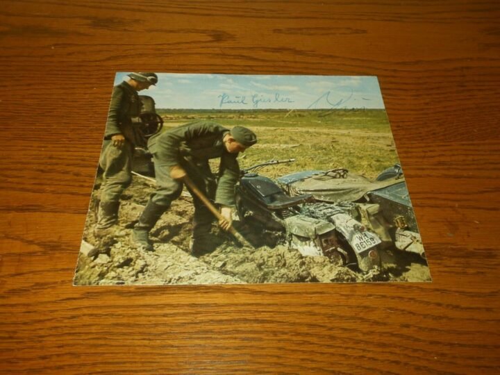 WW2 German Autographs – PAUL GIESLER & HERBERT GILLE – Wartime Signed Photo — image 2