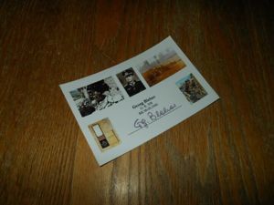 WW II German Army Oberleutnant George Bleher – KNIGHTS CROSS AUTOGRAPH – NICE