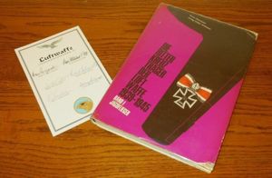 WW II German Air Force – FIGHTER PILOT AUTOGRAPHS BOOK PLATE & BOOK – JG51