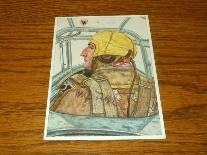 WW II German Air Force Autograph – OBERST WOLFGANG FALCK – WARTIME SIGNED! — image 2