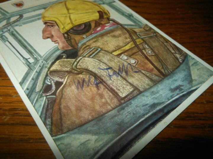 WW II German Air Force Autograph – OBERST WOLFGANG FALCK – WARTIME SIGNED! — image 4