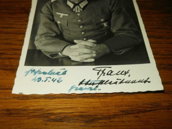 WW II German Army Autograph – GENERAL HANS TRAUT – Wartime Signature — image 3