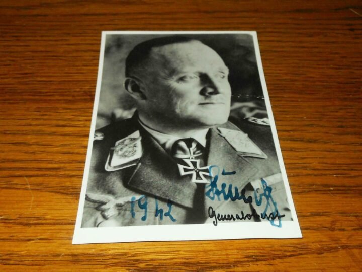WW II German Army Autograph – GENERAL HANS-JURGEN STUMPFF – Wartime Signature — image 2