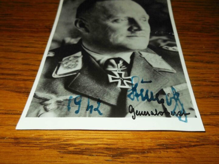 WW II German Army Autograph – GENERAL HANS-JURGEN STUMPFF – Wartime Signature — image 3
