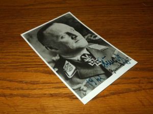 WW II German Army Autograph – GENERAL HANS-JURGEN STUMPFF – Wartime Signature