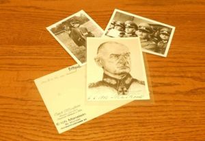 WW II German Autograph – GEN. JOHANNES BLASKOWITZ GROUPING – WARTIME SIGNED!