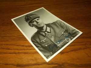 WW II German Army Autograph – OBERST ERNST NOBIS – Wartime Signature