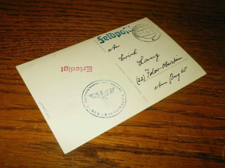 WW II German Autograph – GENERAL HEINRICH KIRCHHEIM – WARTIME SIGNED – RARE! — image 4