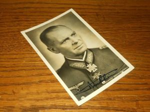 WW II German Autograph – GENERAL HEINRICH KIRCHHEIM – WARTIME SIGNED – RARE!