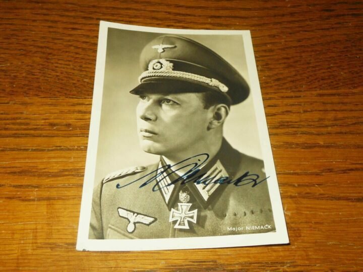WW II German Autograph – GENERALMAJOR HORST NIEMACK – WARTIME SIGNED – RARE! — image 2