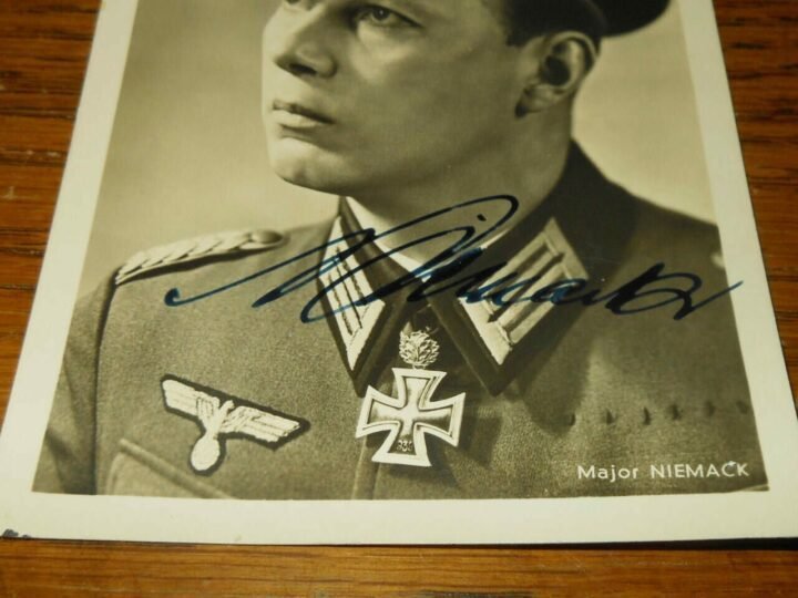 WW II German Autograph – GENERALMAJOR HORST NIEMACK – WARTIME SIGNED – RARE! — image 3