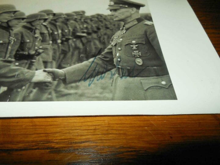 WW II German Army Autograph – GENERAL FERDINAND HEIM – Wartime Signature — image 3