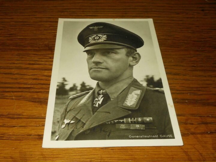 WW II German Army Autograph – GENERAL ALFRED GAUSE – Wartime Signature — image 2