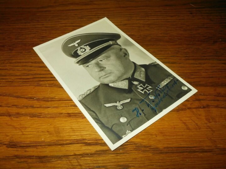 WW II German Army Autograph – GENERAL JOHANNES FRIESSNER – Wartime Signature — image 2