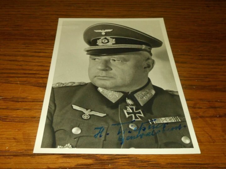 WW II German Army Autograph – GENERAL JOHANNES FRIESSNER – Wartime Signature — image 3