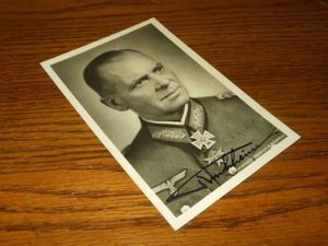 WW II German Army Autograph – GENERAL HEINRICH KIRCHHEIM – Wartime Signature