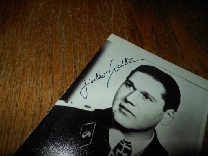 WW II German Army Panzer Autographed Photo – GISHELHER WILKE – NICE! — image 2