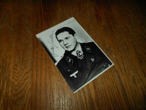 WW II German Army Panzer Autographed Photo – GISHELHER WILKE – NICE!